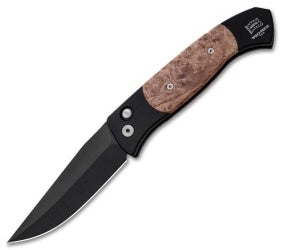 Protech Brend 3 Automatic Knife Maple Burl (3.75" Black) 1307