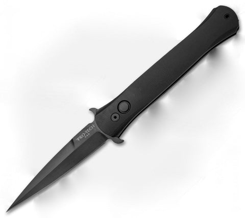 Protech Don Automatic Knife Solid 3D Aluminum (3.5" Black) 1725
