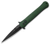 Protech Don Automatic Knife Solid Smooth Green Al (3.5" Black) 1721 GREEN - GearBarrel.com