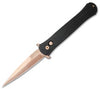 Protech Large Don Automatic Knife Black (4.5" Rose Gold) 1921-RG - GearBarrel.com