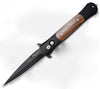 Protech Large Don Automatic Knife Koa Wood (4.5" Black) 1907-KOA - GearBarrel.com