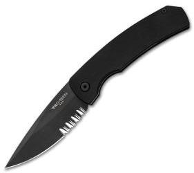 Protech Magic 2 "Whiskers" Automatic Knife Tactical (3.75" Black Serr) M2604 - GearBarrel.com