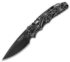 Protech TR-5 Tactical Response Automatic Knife Spider Web (3.25" Black)
