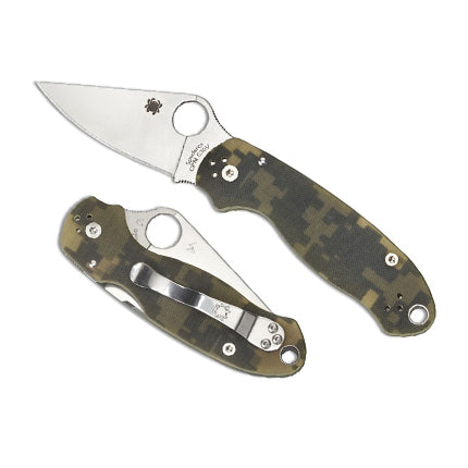 Spyderco Para 3 Compression Lock Knife Digi Camo G-10 (3" Satin) C223GPCMO