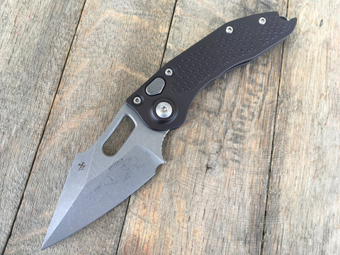 Microtech Stitch Automatic Knife Black (3.75" Apocalyptic) 169-10AP