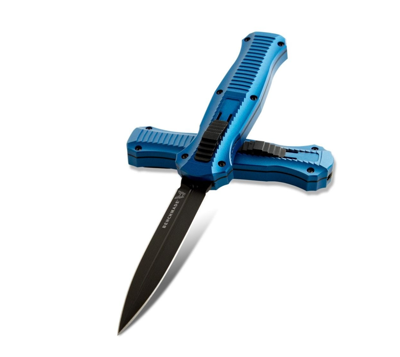 Benchmade Infidel Dagger OTF Automatic Knife Blue Aluminum (3.91" ) 3300BK-2001