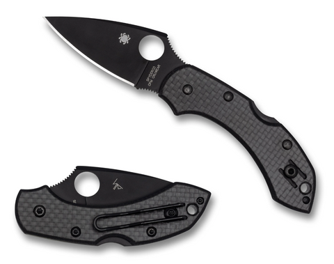 Spyderco Dragonfly - Carbon Fiber - Black Cru-Wear Blade C28CFPBK