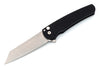 Pro-Tech Malibu Reverse Tanto  Flipper Knife Black (3.3" Stonewash)