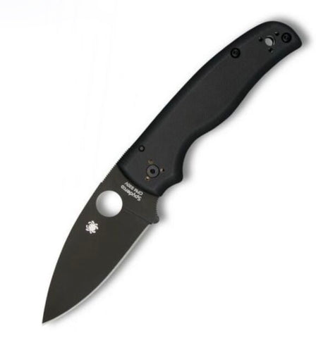 Spyderco Shaman Compression Lock Knife Black G-10 (3.6" Black) C229GPBK