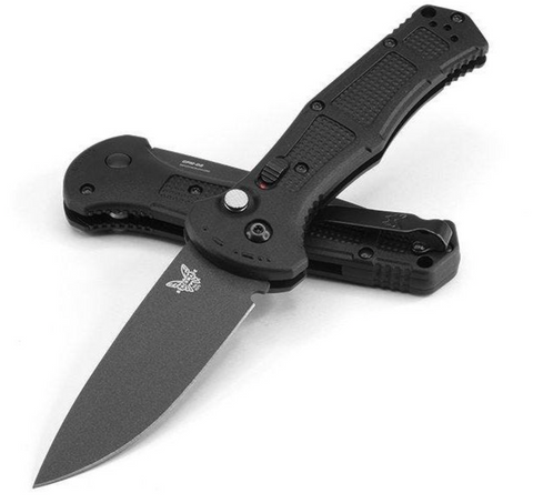 Benchmade Claymore Automatic Knife Black Grivory (3.6" Black) 9070BK