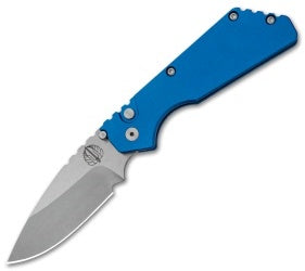 Strider + Protech PT Automatic Knife Blue (2.75" Stonewash) 2301 Blue