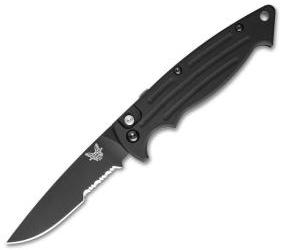 Benchmade Mini-Reflex II Automatic Knife (3.17" Black Serr) 2551SBK
