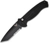 Benchmade 9052SBK AFO II Tanto Automatic Knife (3.56" Black Serr) - GearBarrel.com