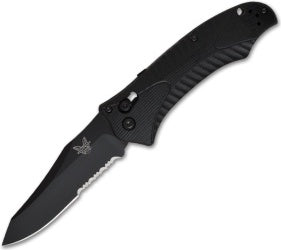Benchmade 9555SBK Rift Automatic Knife (3.67" Black Serr)