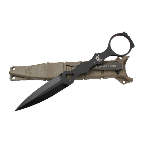 Benchmade SOCP Dagger Fixed Blade Knife Sand Sheath (3.22" Black) 176BKSN