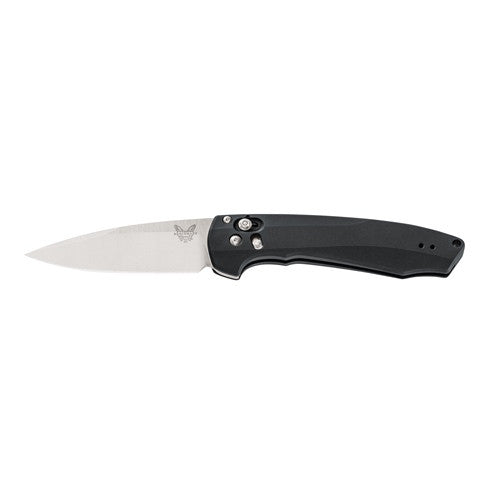 Benchmade Amicus Flipper AXIS-Assist Knife Black (3.2" Satin CPM-S90V) 490 - GearBarrel.com