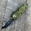 Microtech 240-1OD Troodon Mini AUTO Knife 1.99" Black Tanto Edge Part, OD Green Handle