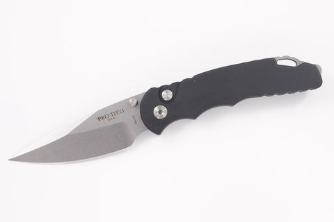 Protech TR-5 Lerch Spring Assisted Knife Black (3.25" Stonewash) SA.1