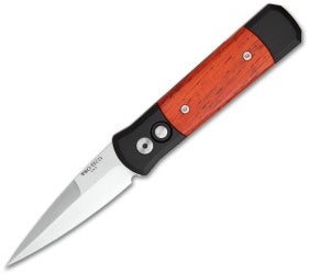Protech Godson Automatic Knife Cocobolo (3.15" Satin) 706-C