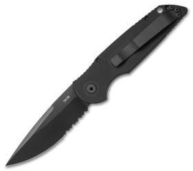 Protech TR-3 Tactical Response Automatic Knife Left-Handed (3.5" Black Serr) L3