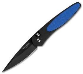 Protech Newport Automatic Knife Blue G-10 (3" Black) 3442 BLUE