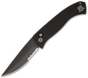 Protech Brend 3 Automatic Knife Black (3.75" Black Serr) 1322