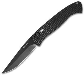 Protech Brend Auto #1 Automatic Knife Knurled Black (4.6" Black) 1141 - GearBarrel.com