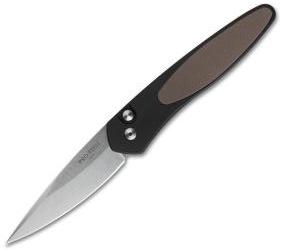 Protech Newport Automatic Knife Brown G-10 (3" Stonewash) 3440-BRN