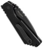 Strider + Protech SnG Automatic Knife Knurled w/Safety (3.5" Black Serr) PT 2408 - GearBarrel.com