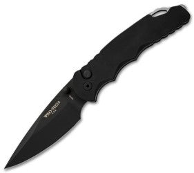 Protech TR-4 Tactical Response Button Lock Manual Knife (4" Black) TR-4MA.3