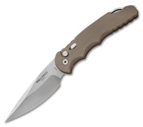 Protech TR-4.1DS Tactical Response 4 Automatic Knife Desert Sand (4" Stonewash)