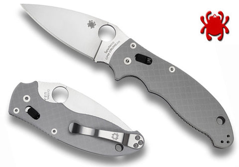 Spyderco Manix 2 - CPM CRU-WEAR Blade - Gray G-10 Handle - SPRINT RUN