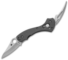 Spyderco Tusk Mariner Folding Knife w/ Marlinspike (2.38" Plain) C06TIP