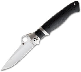 Spyderco Vallotton Sub-Hilt G-10 Folding Pocket Knife (3.75" Satin) C149GP - GearBarrel.com