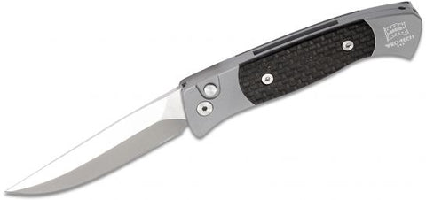 Protech Brend 2 Automatic Knife Special Gray/Carbon Fiber (2.9" Satin) 1201-CF